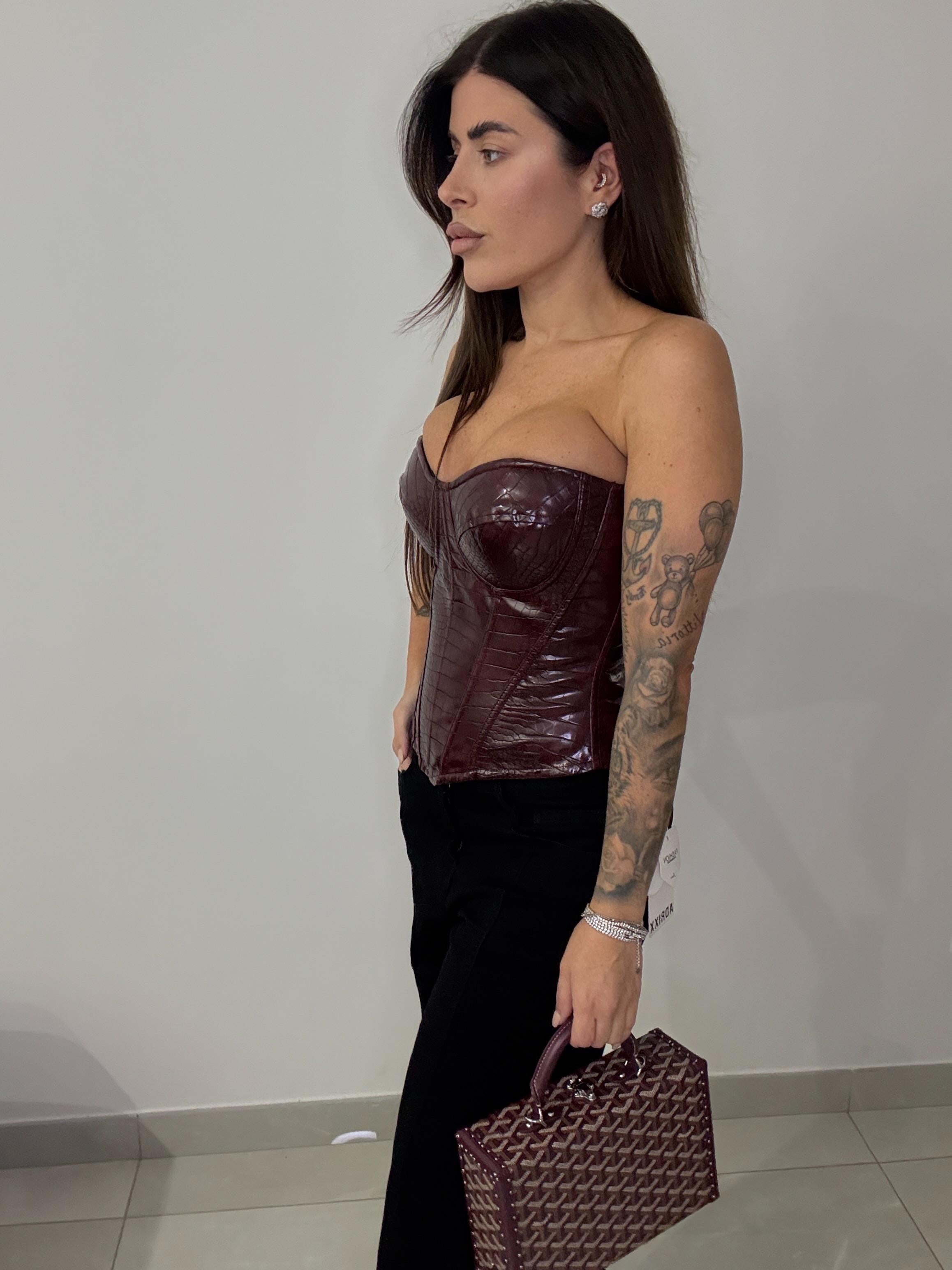 CORSETTO FAVOLA BORDEAUX